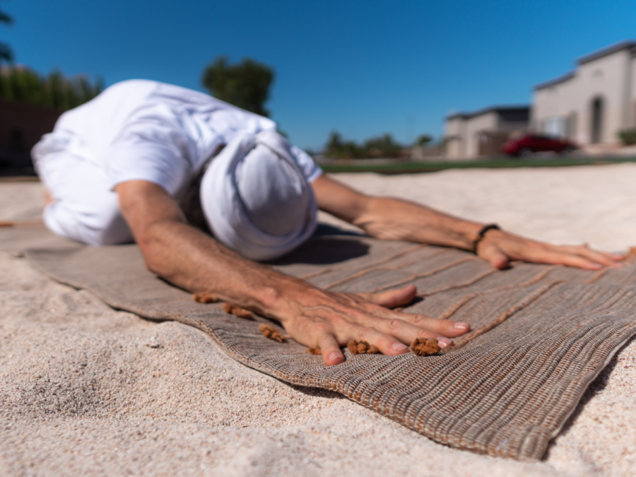 Strength alignment and traction woven into Yoga Mat