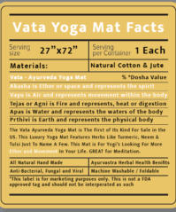 Ayurveda Yoga Mat Facts VATA