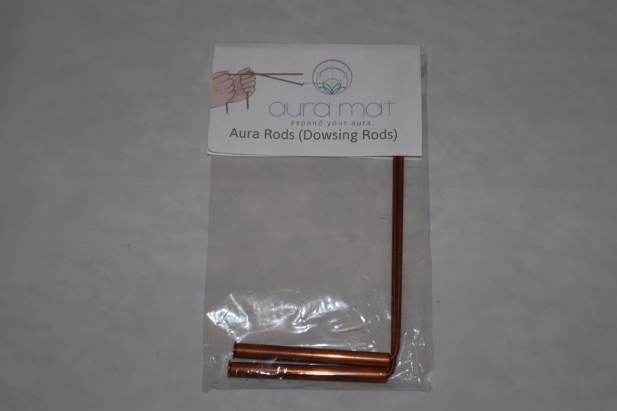 Measure your aura with dowsing rods from aura mat
