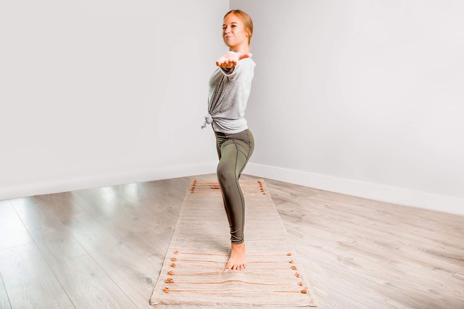 2024 Healthy Cotton Yoga Mat Non Slip Bottom