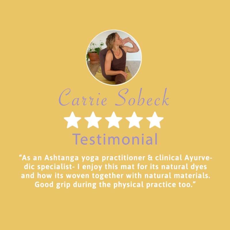 Google Review for Authentic Ayurveda Yoga Mats by aura mat™ Carrie Sobeck